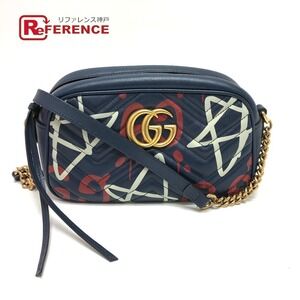 Gucci GG Marmont Ghost Crossbody Bag Leather